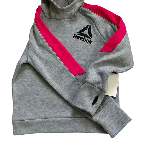 Reebok NWT Performance Pullover Hoodie Girls 6 - Picture 4 of 8
